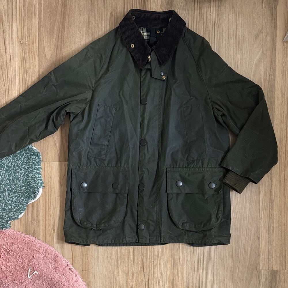 Green Barbour Jacket Bedale waxed cotton - XL kids or Petite Women’s XS